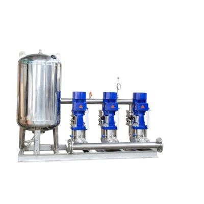 Pompa air penguat frekuensi Peralatan Pasokan Air. Pompa material SS304 dengan pipalien dan tangki tekanan