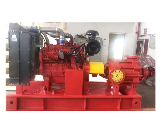 Pompa Pemadam Kebakaran Mesin Diesel 1200 GPM Seri XBC Tekanan 12 Bar Otomatis