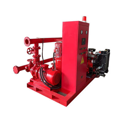 Harga bagus Sistem Pompa Air Kebakaran Darurat Tingkat Kebisingan Rendah Laju Aliran Tinggi Catu Daya Listrik Pompa Perlindungan Kebakaran Komersial on line