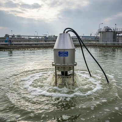 Harga bagus 075 hingga 55 KW Peringkat Daya Aerator Submersible 3 Fasa Cocok untuk Kolam Aerasi dan Pengolahan Biologis Berkelanjutan on line