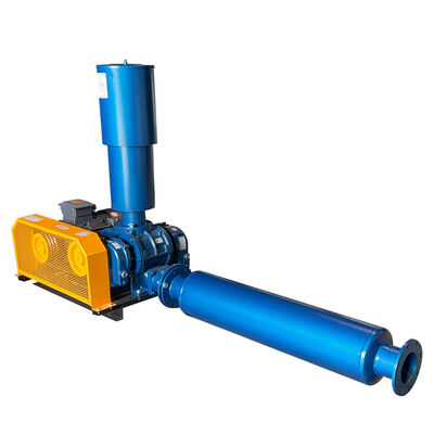 Harga bagus Tipe pemasangan horisontal Roots Blower Dengan Sumber Daya Motor Listrik Kapasitas Aliran 3179 Sampai 1396 Meter Kubik Per Menit on line