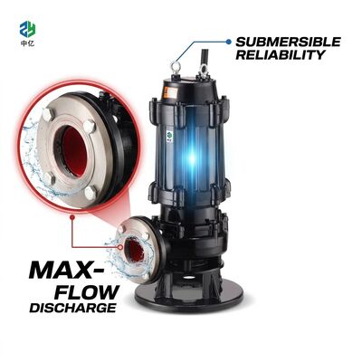 Harga bagus Stasiun Pompa Air Limbah Pompa Submersible Non-Mampet Besi Cor IP68 380V untuk Kontraktor Kota Timur Tengah online
